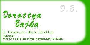 dorottya bajka business card